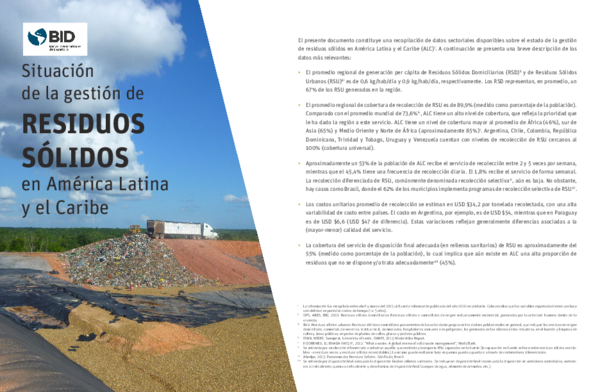 (PDF) Situación de la gestión de residuos sólidos en América Latina y ...