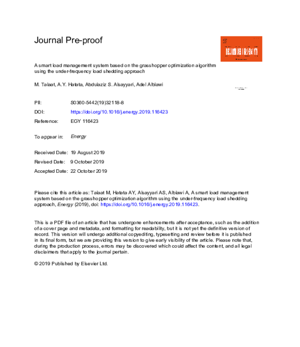 (PDF) A smart load management system based on the grasshopper ...