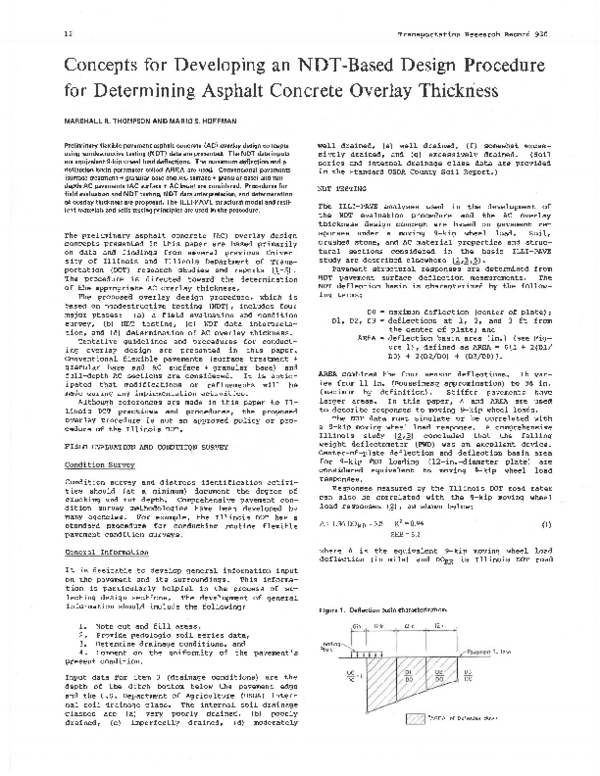 (PDF) Concepts for Developing an NDT-Based Design Procedure for ...