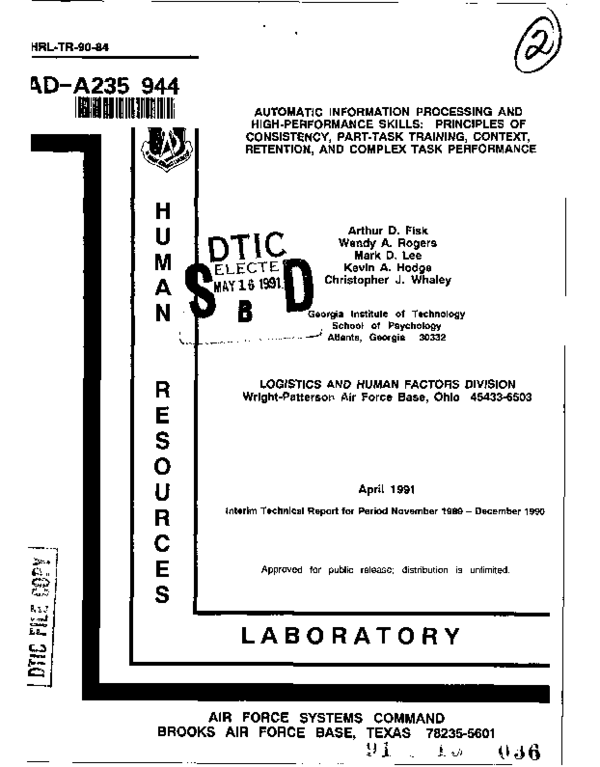 (PDF) Automatic information processing and high-performance skills ...