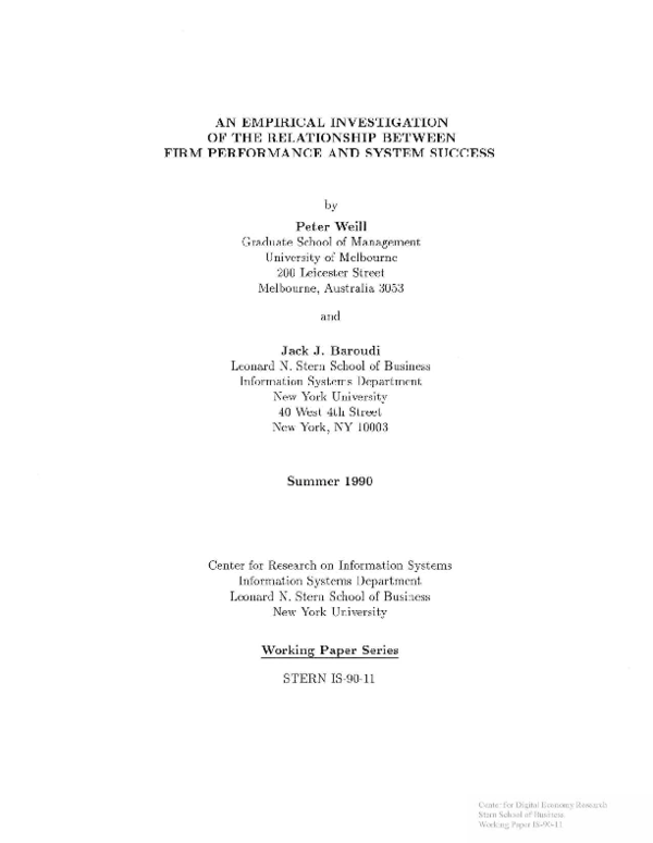 (PDF) An Empirical Investigation of the Relationship Between Firm ...