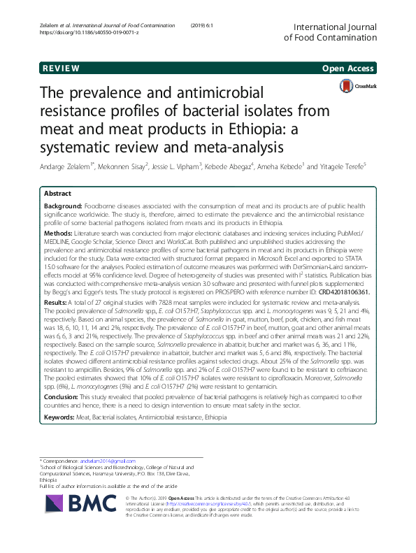 (PDF) The prevalence and antimicrobial resistance profiles of bacterial ...