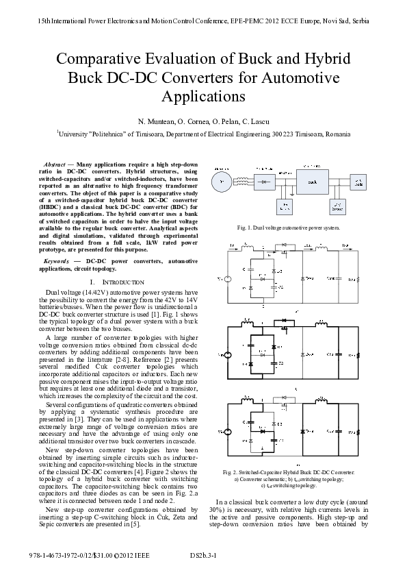 (PDF) Comparative evaluation of buck and hybrid buck DC-DC converters ...