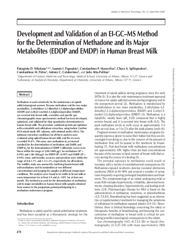 (PDF) Development and Validation of an EI-GC-MS Method for the ...