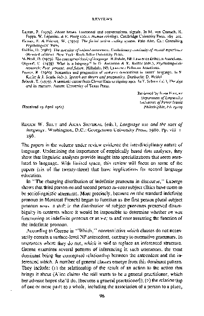(PDF) Roger W. Shuy and Anna Shnukal (eds.), Language use and the uses ...