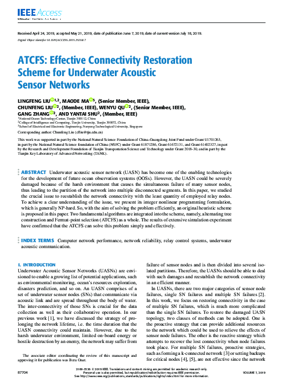 (PDF) ATCFS: Effective Connectivity Restoration Scheme for Underwater ...