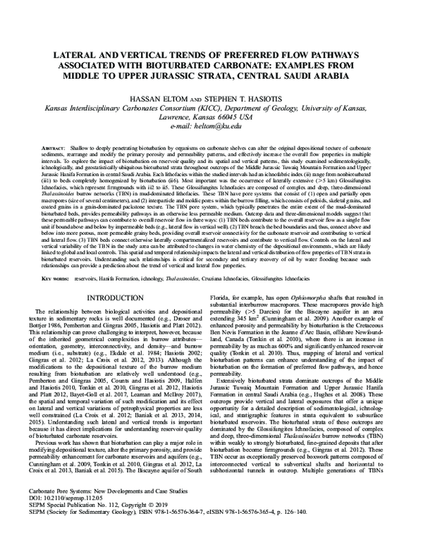 (PDF) Lateral and Vertical Trends of Preferred Flow Pathways Associated ...