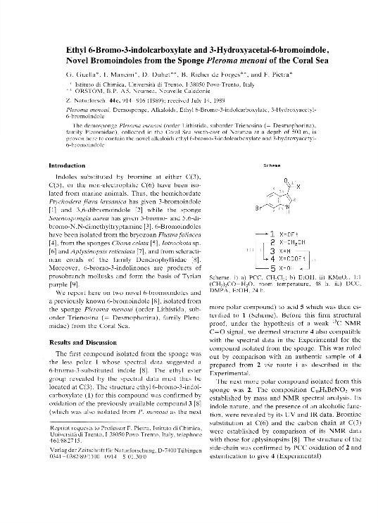 (PDF) Ethyl 6-Bromo-3-indolcarboxylate and 3-Hydroxyacetal-6 ...