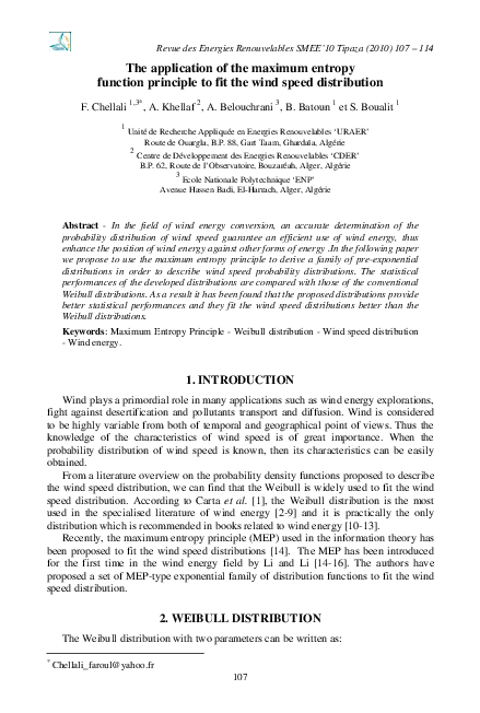 (PDF) The application of the maximum entropy function principle to fit ...