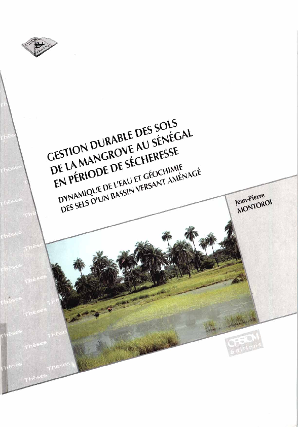 (PDF) Gestion durable des sols de la mangrove au Sénégal en période de ...