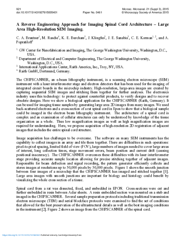 (PDF) A Reverse Engineering Approach for Imaging Spinal Cord ...