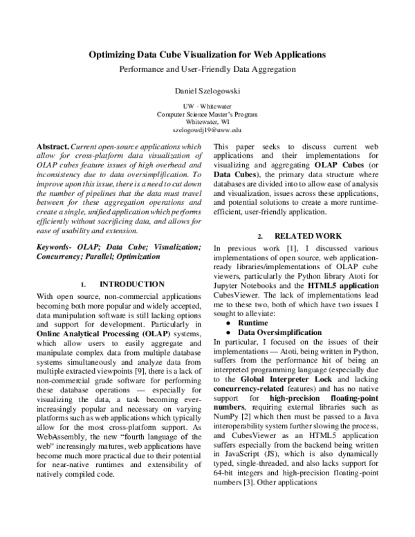 (PDF) Optimizing Data Cube Visualization for Web Applications ...