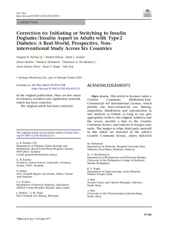 (PDF) Correction to: Initiating or Switching to Insulin Degludec ...
