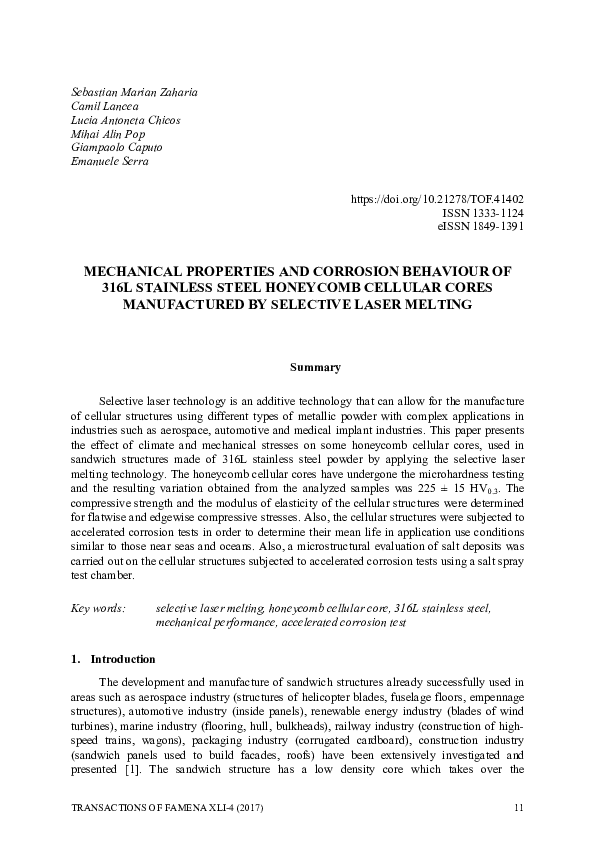 (PDF) Mechanical properties and corrosion behaviour of low carbon ...