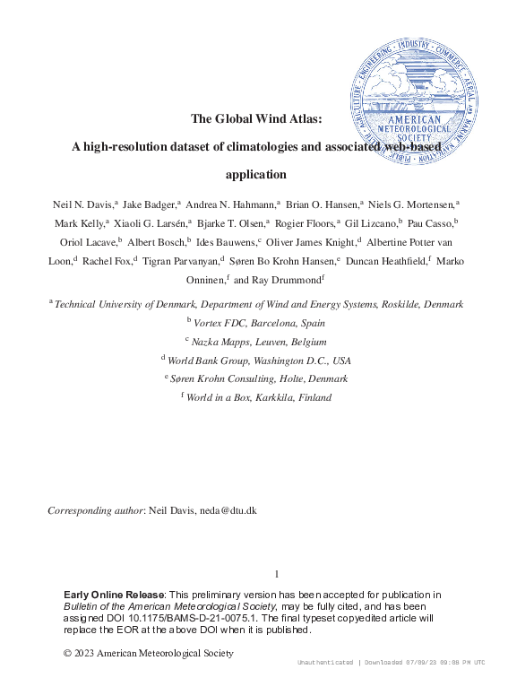 (PDF) The Global Wind Atlas: A high-resolution dataset of climatologies ...