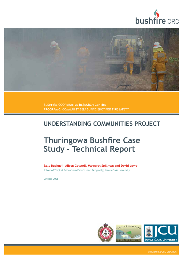 (PDF) Thuringowa Bushfi re Case Study - Technical Report