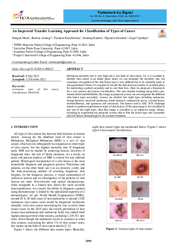 (PDF) An Improved Transfer Learning Approach for Classification of ...