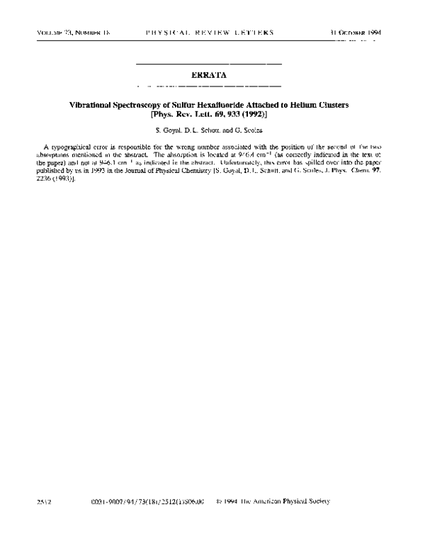 Vibrational Spectroscopy of Sulfur Hexafluoride Attached to Helium Clusters