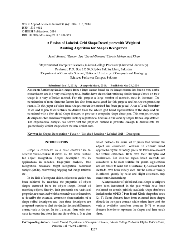 (PDF) A Fusion of Labeled-Grid Shape Descriptors with Weighted Ranking ...