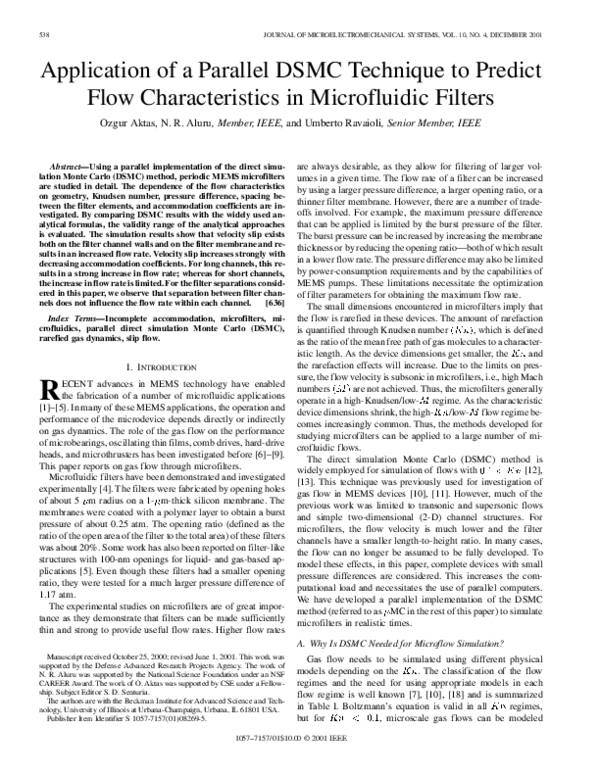 (PDF) Application of a parallel DSMC technique to predict flow ...