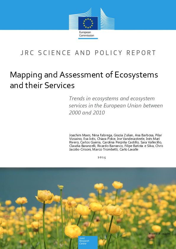 (PDF) Mapping and Assessment of Ecosystems and their Services: Urban ...