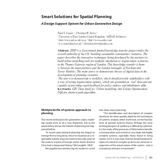 (PDF) Smart Solutions for Spatial Planning