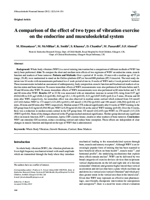 (PDF) A comparison of the effect of two types of vibration exercise on ...