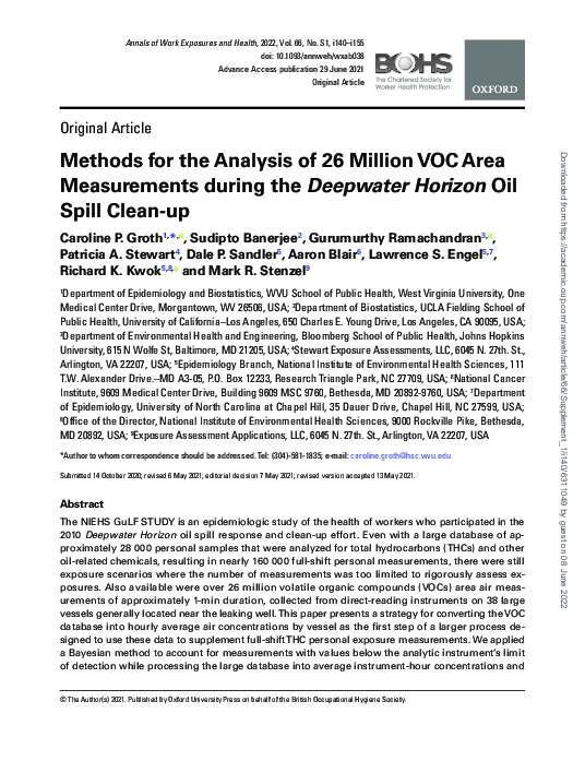 (PDF) Methods for the Analysis of 26 Million VOC Area Measurements ...