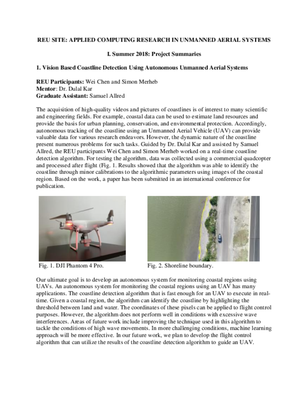 (PDF) Vision Based Coastline Detection Using Autonomous Unmanned Aerial ...