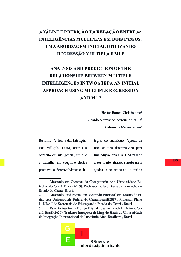 (PDF) Analysis and Prediction of the Relationship Between Multiple ...