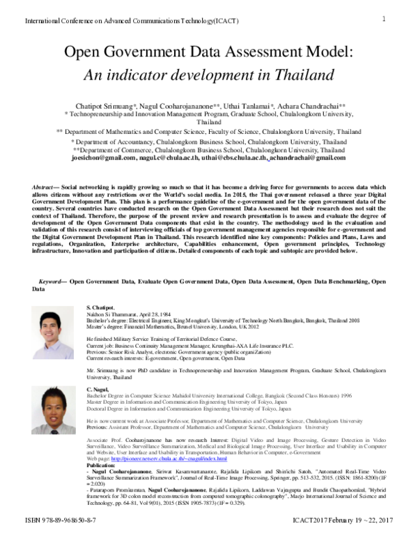 (PDF) Open government data assessment model: An indicator development ...