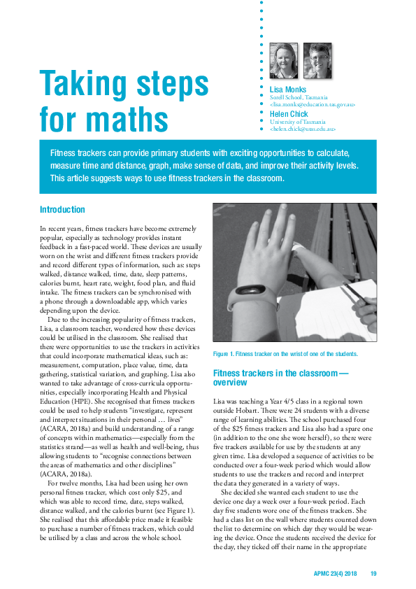 (PDF) Taking steps for maths