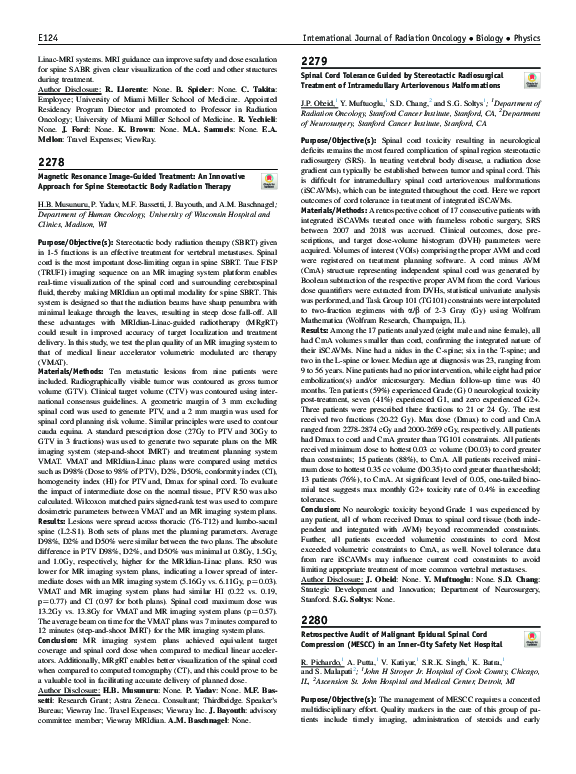 (PDF) Retrospective Audit of Malignant Epidural Spinal Cord Compression ...