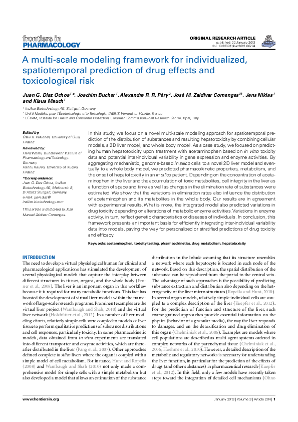 (PDF) A Multi-Scale Modeling Framework for Individualized ...