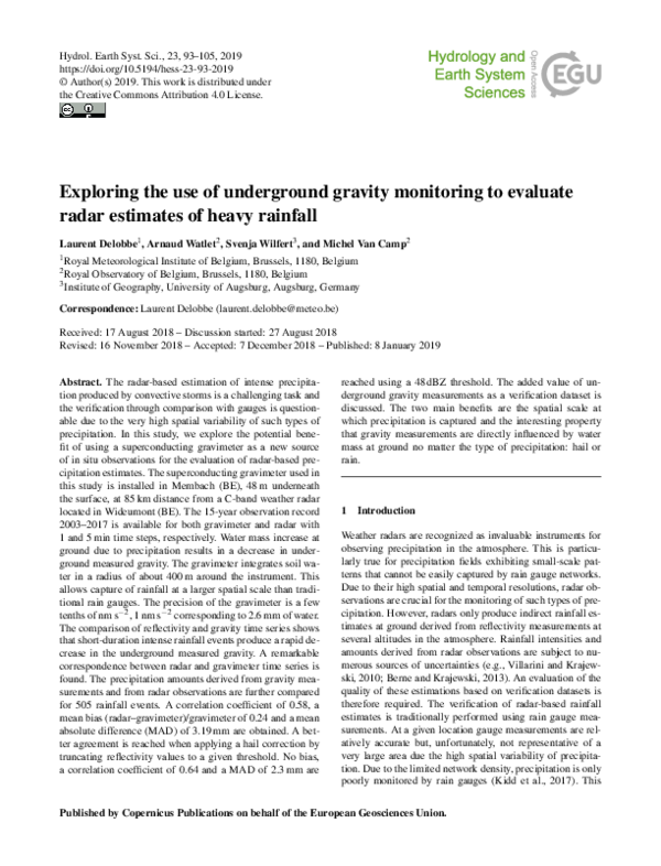 (PDF) Exploring the use of underground gravity monitoring to evaluate ...