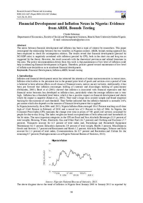 (PDF) Financial Development and Inflation Nexus in Nigeria: Evidence ...