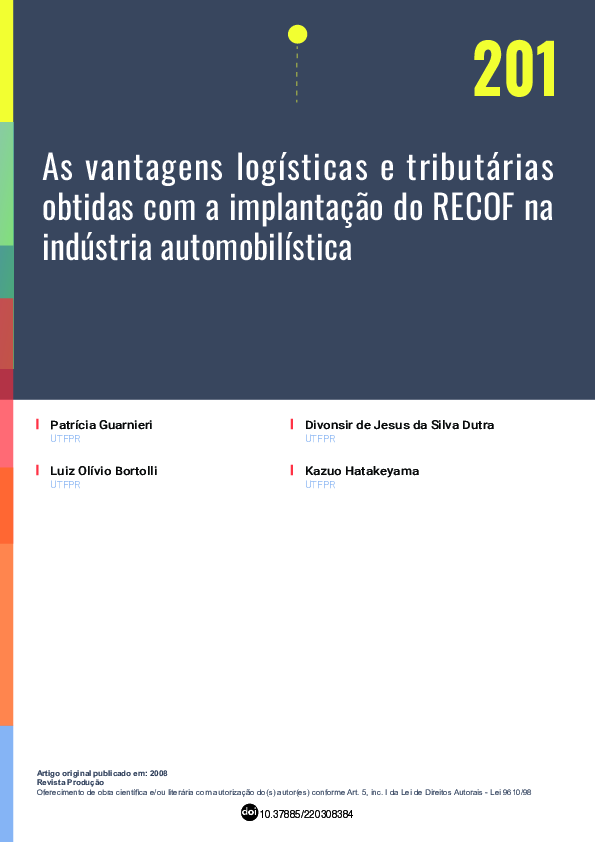 (PDF) As Vantagens Logísticas e Tributárias Obtidas Com a Implantação ...