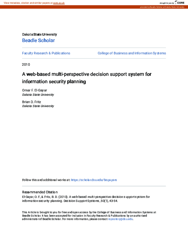 (PDF) A web-based multi-perspective decision support system for ...
