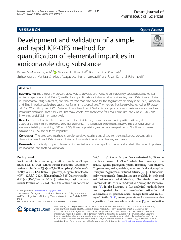 (PDF) Development and validation of a simple and rapid ICP-OES method ...