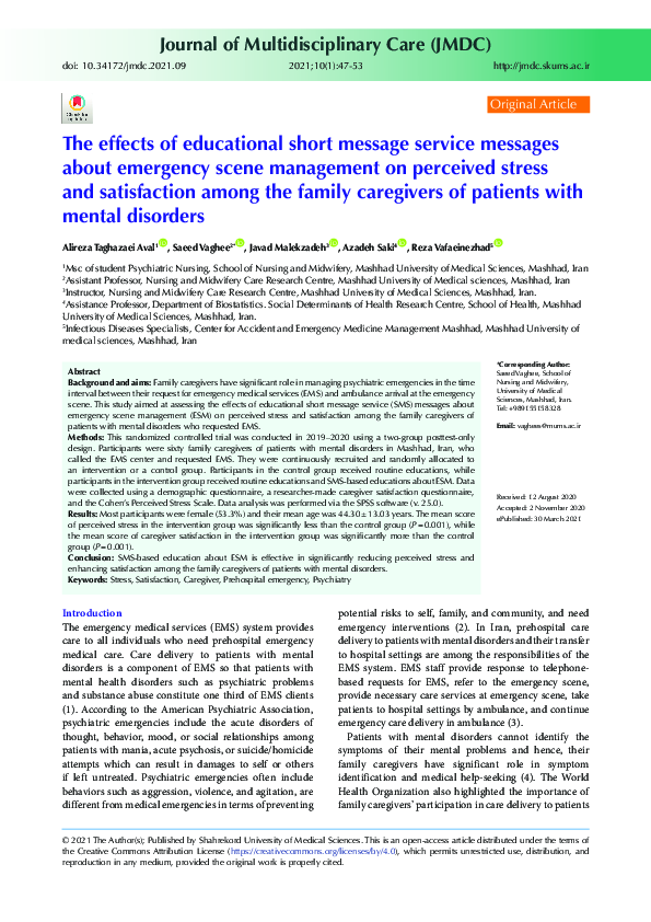 (PDF) The effects of educational short message service messages about ...