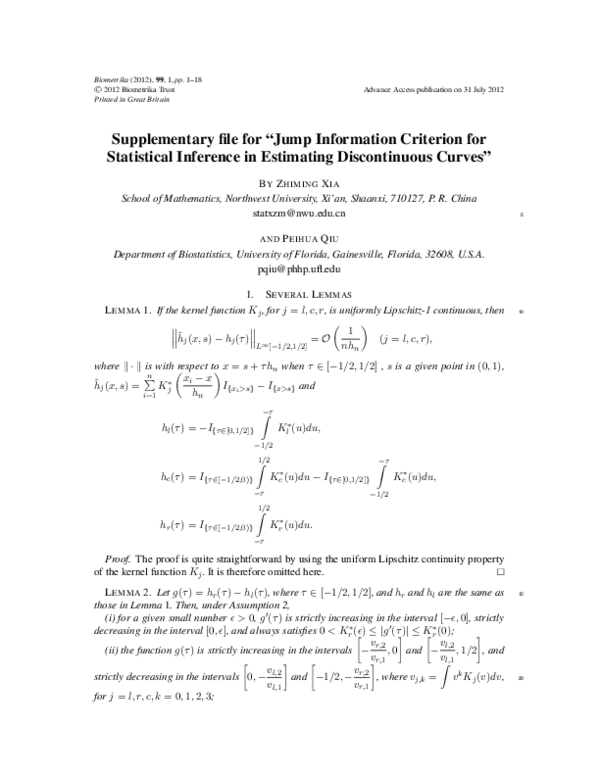 (PDF) Supplementary file for 