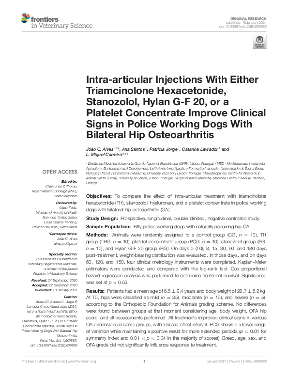 (PDF) Intra-articular Injections With Either Triamcinolone Hexacetonide ...