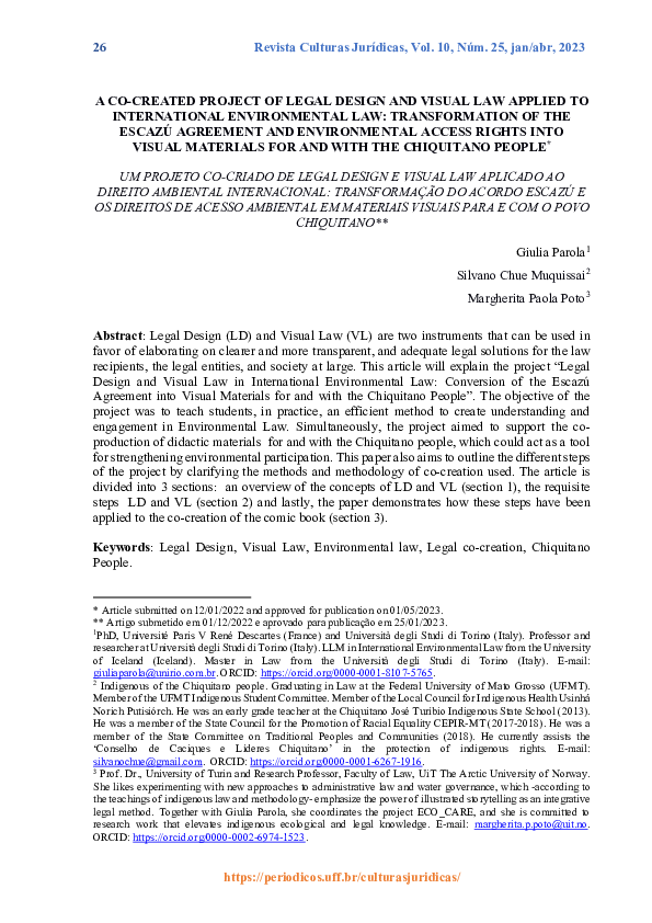 (PDF) A Co-Created Project of Legal Design and Visual Law Applied to ...