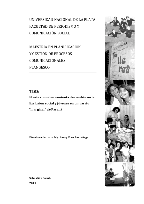 (PDF) El arte como herramienta de cambio social