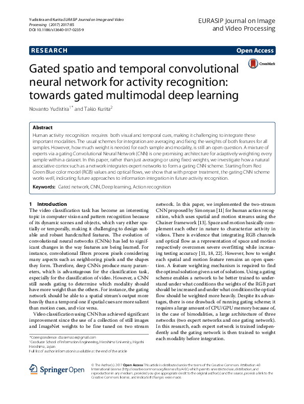 (PDF) Gated spatio and temporal convolutional neural network for ...