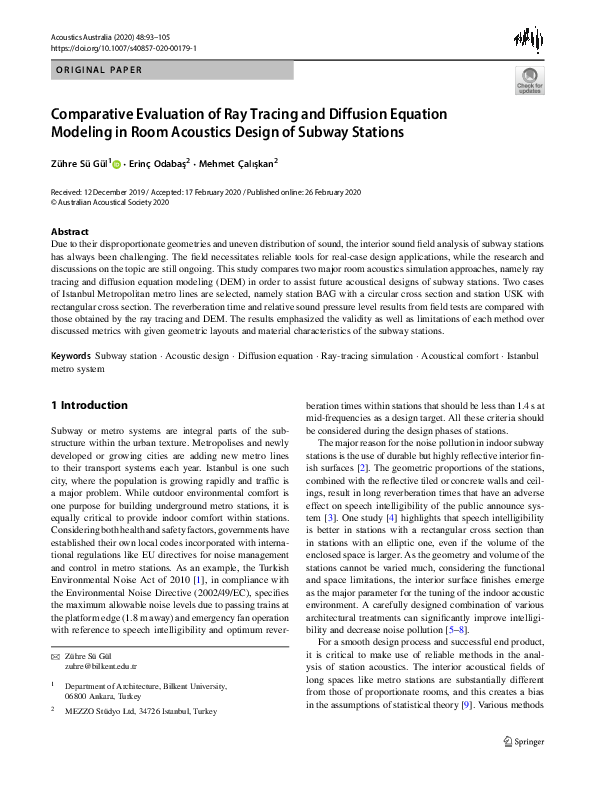 (PDF) Comparative Evaluation of Ray Tracing and Diffusion Equation ...