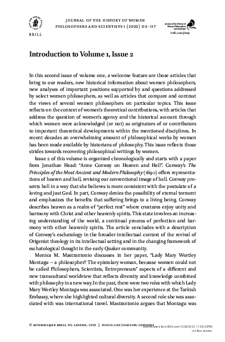 (PDF) Introduction to Volume 1, Issue 2