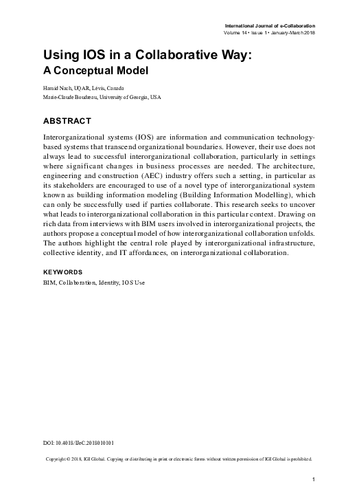(PDF) Using IOS in a Collaborative Way