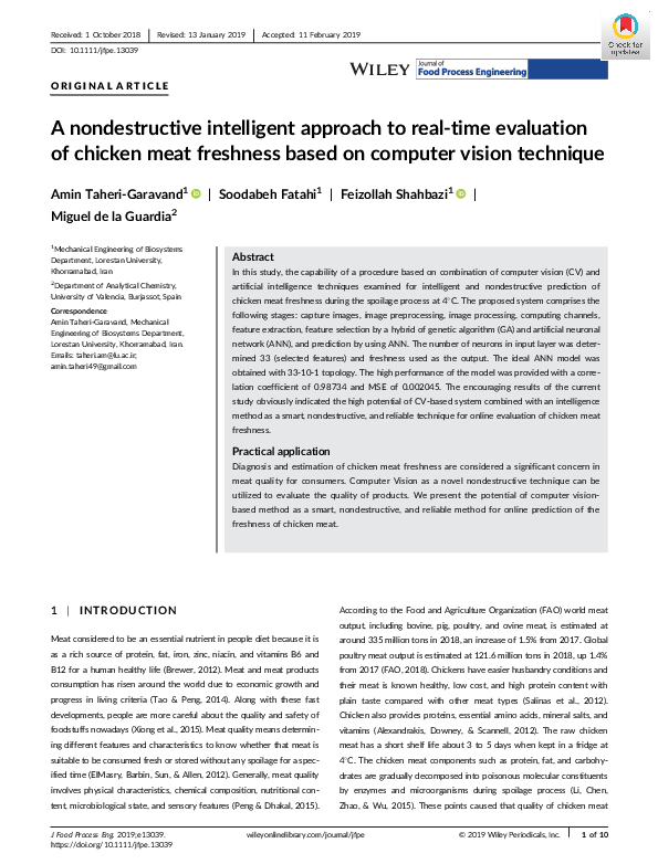 (PDF) A nondestructive intelligent approach to real‐time evaluation of ...