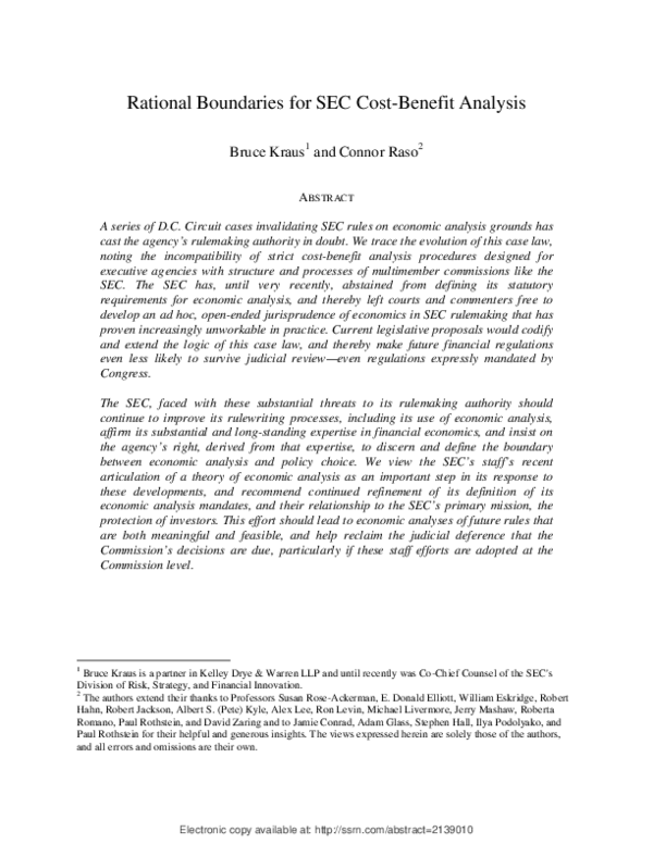 (PDF) Rational Boundaries for Economic Analysis